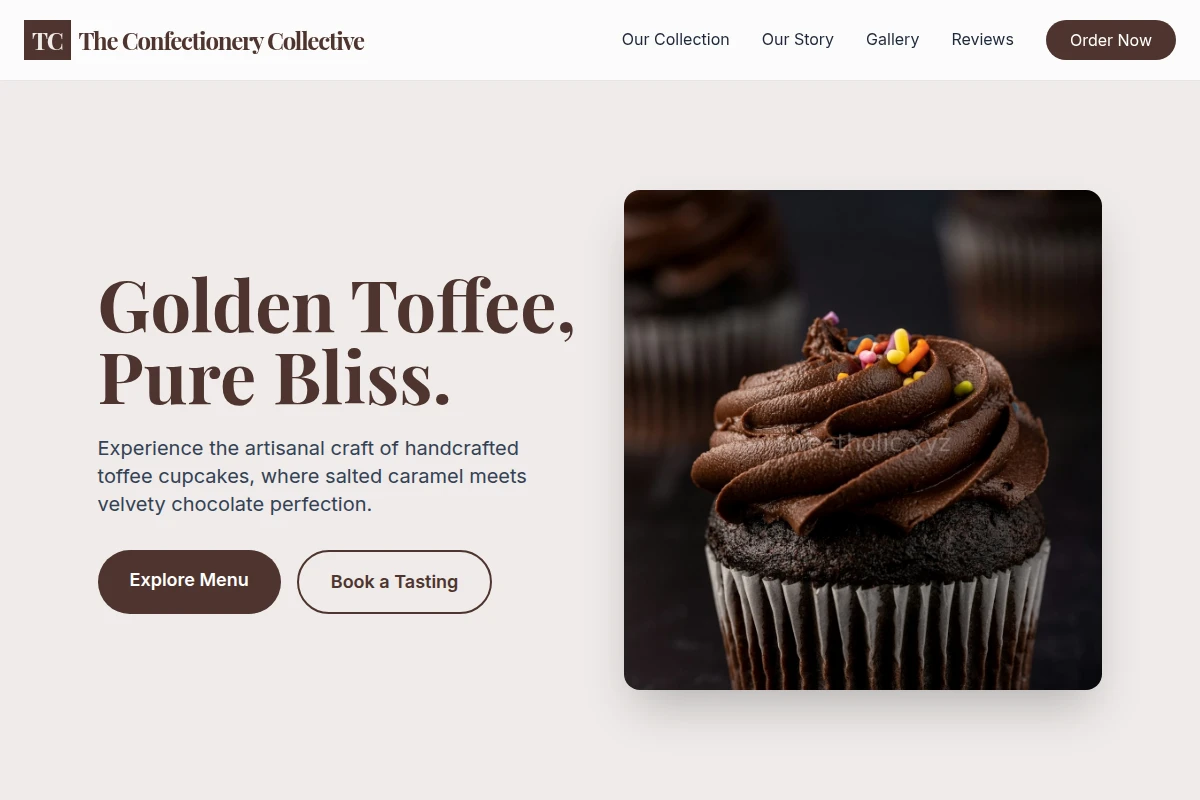 toffee Cupcake